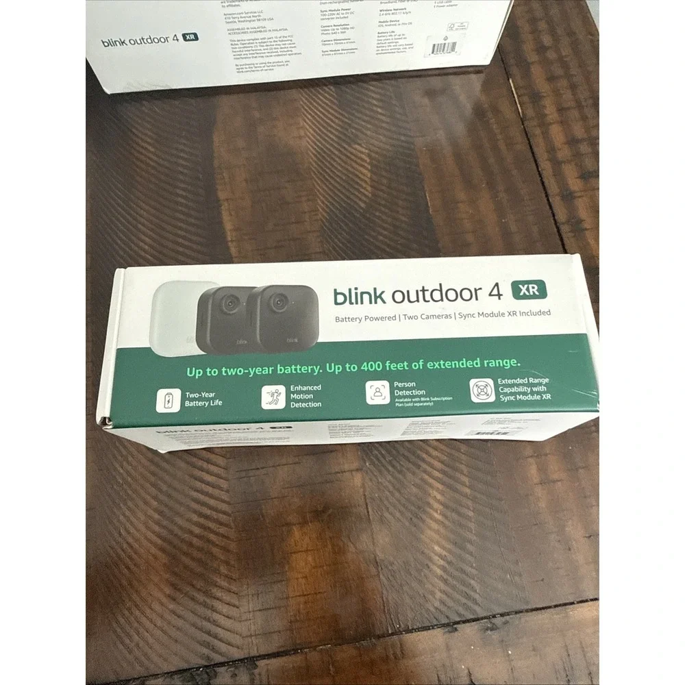 Blink Outdoor 4 XR Wireless Security 2 Camera System w/ XR Sync Module SEALED